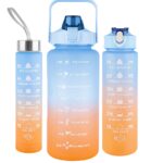 Juvenixs Large Capacity Water Bottles 3 Piece Set