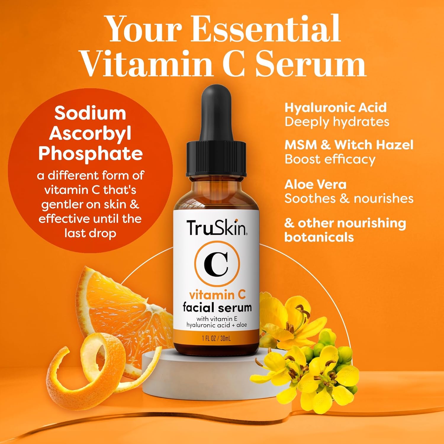 TruSkin Vitamin C Face Serum – Anti-Aging & Brightening Formula